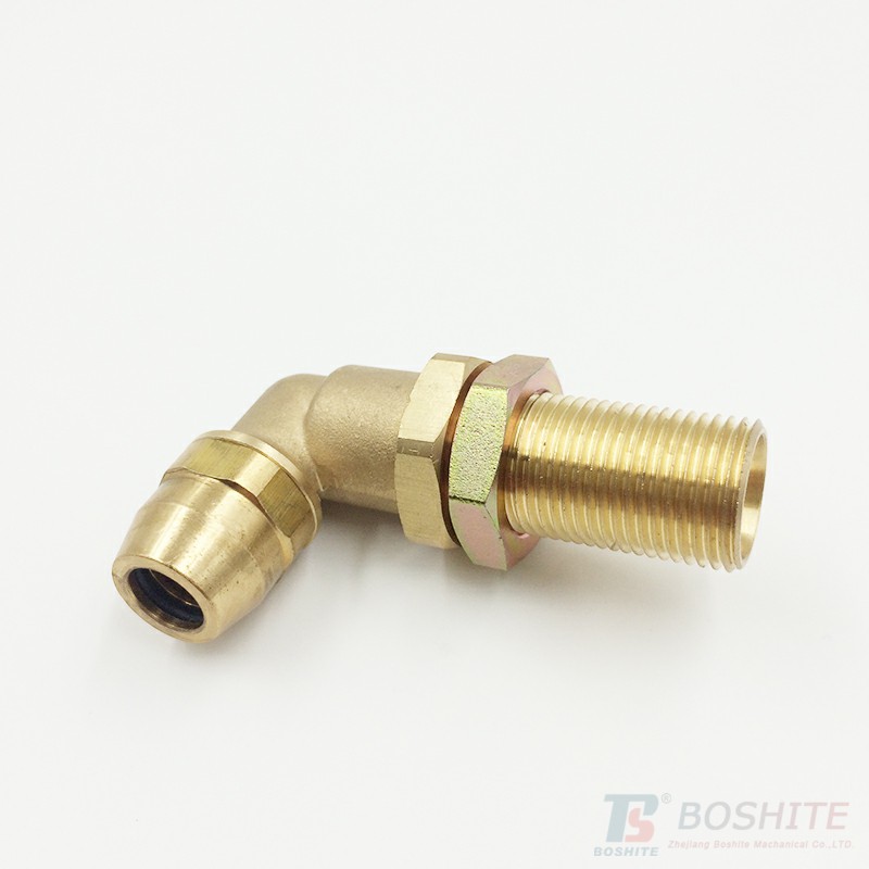 BST Push In Couplings Air Brake Swivel Elbow Tube 12x1.5mm Male 16x1.5 Long thread