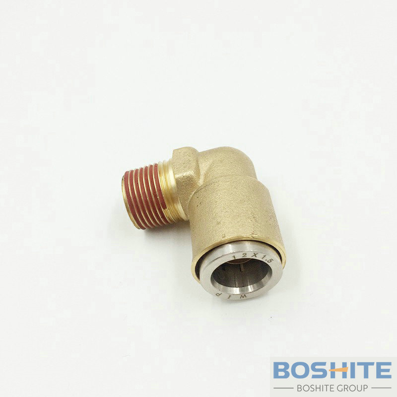 DOT Push In Couplings Normal Elbow Tube 12x1.5 Thread NPT38