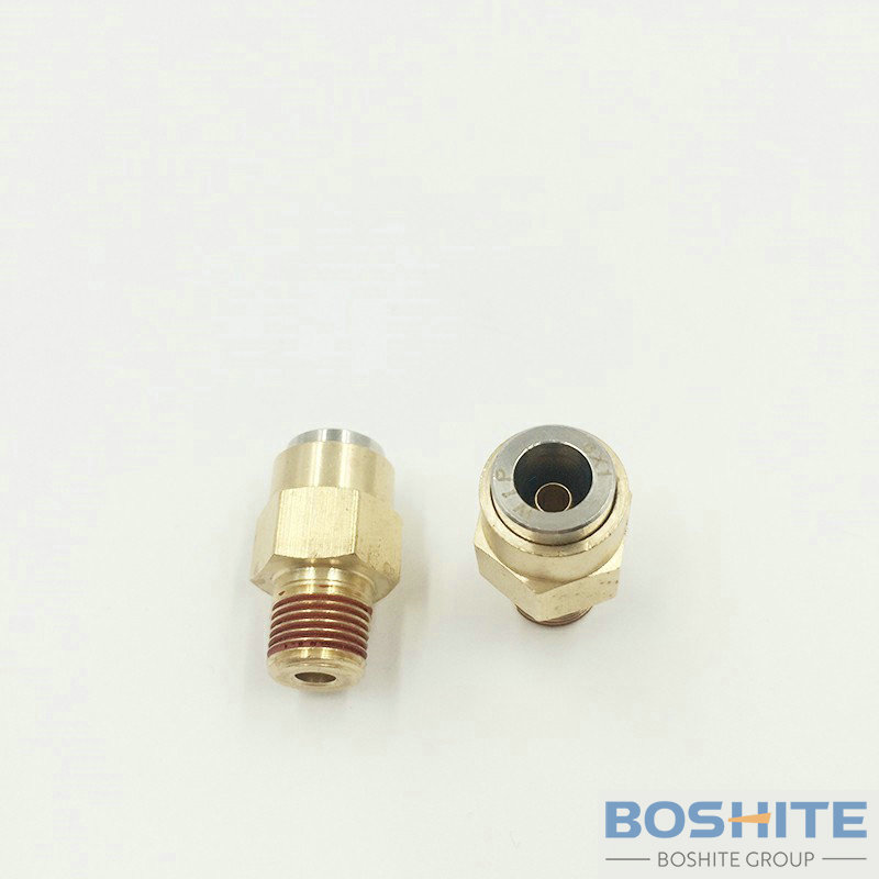 DOT Push In Couplings Straight Tube 6x1MM Thread NPT18