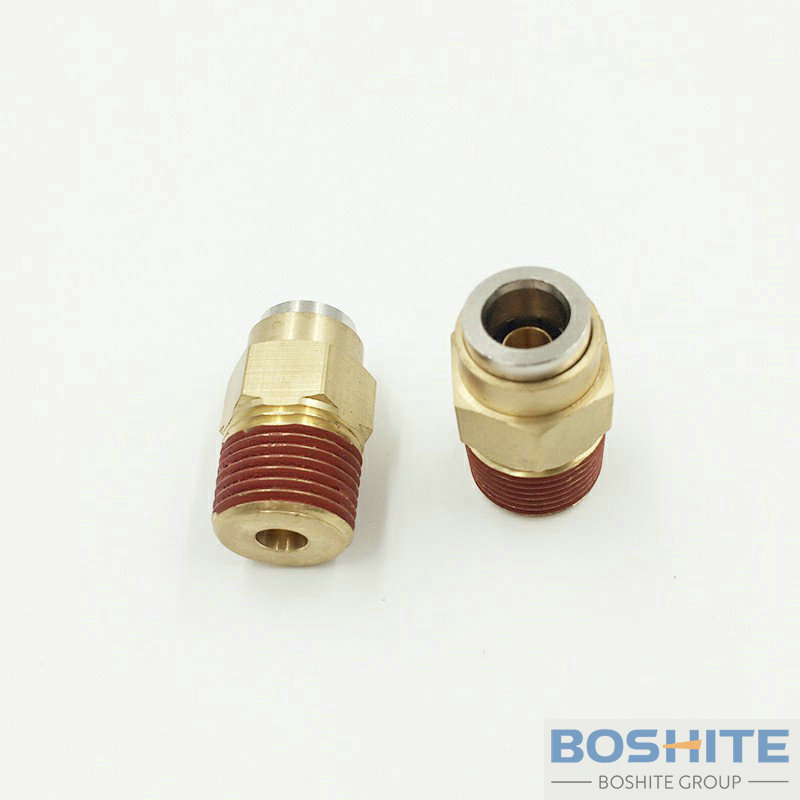 DOT Push In Couplings Straight Tube 8x1MM Thread NPT38