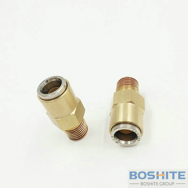 DOT Push In Couplings Straight Tube 10x1.25 Thread NPT14