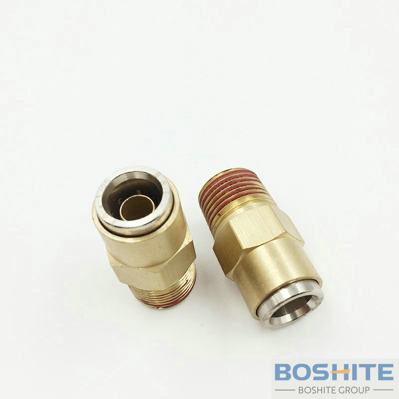 DOT Push In Couplings Straight Tube 10x1.25 Thread NPT38