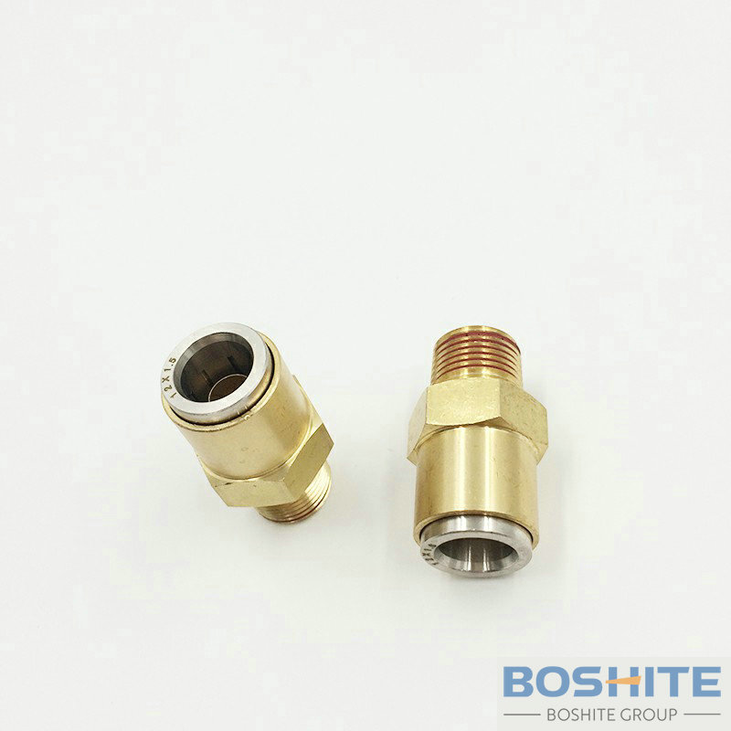 DOT Push In Couplings Straight Tube 12x1.5mm Thread NPT38