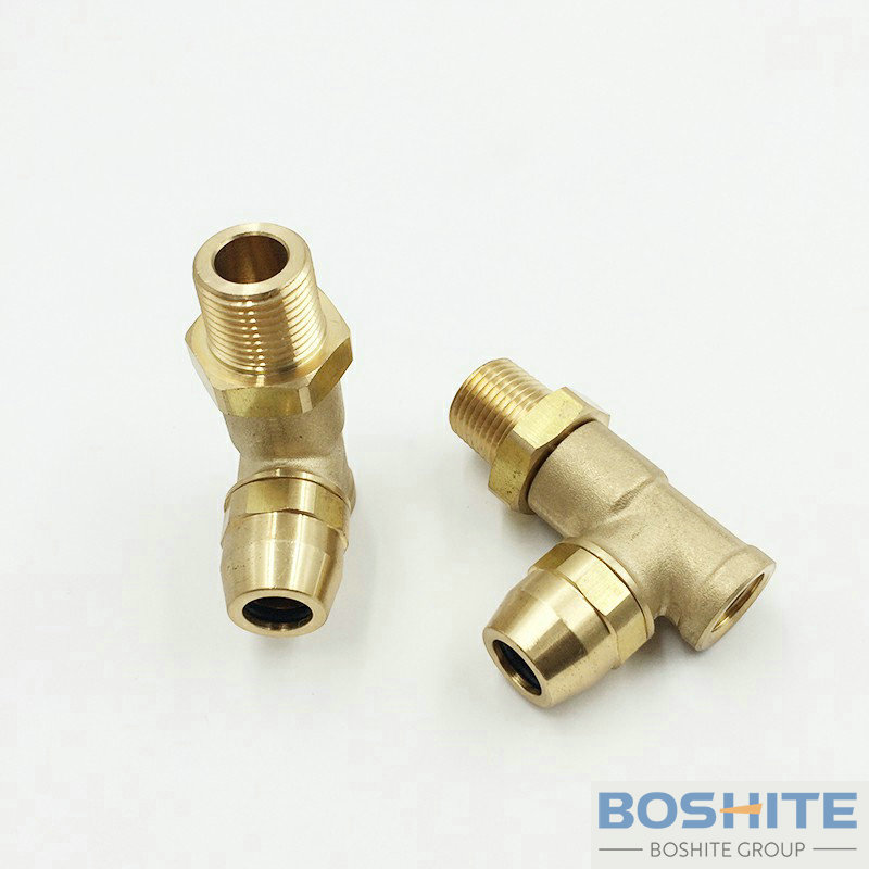 BST Push In Couplings Tee Tube 12x1.5mm NPT 38 Thread And Female Side