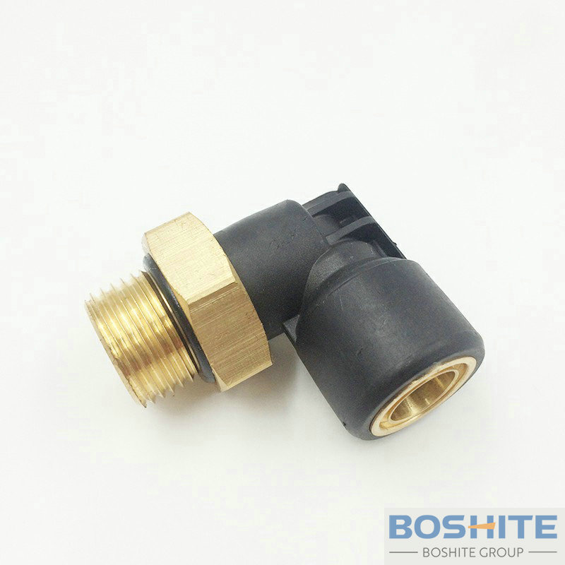 Plastic Brass Push In Couplings Swivel Elbow Tube 12x1.5MM Thread M22X1.5