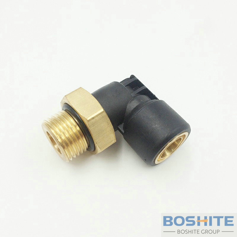 Plastic Brass Push In Couplings Swivel Elbow Tube 14x2MM Thread M22X1.5